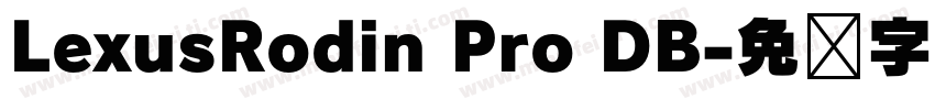 LexusRodin Pro DB字体转换
